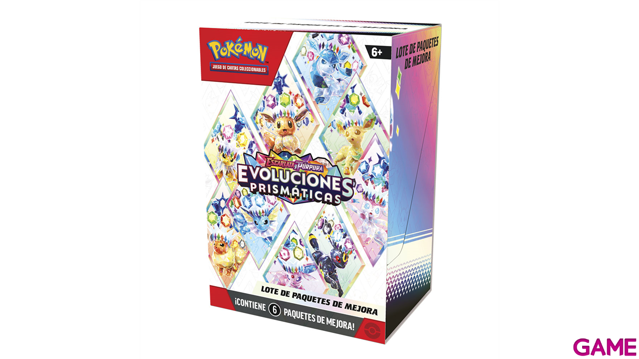 Pack de cartas Booster Bundle Pokemon Escarlata y Púrpura Evoluciones Prismáticas (Castellano)-0