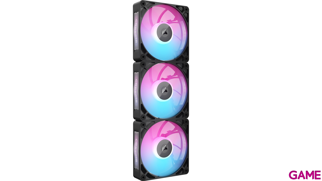 VENTILADOR CAJA CORSAIR RX RGB MAX Series, iCUE LINK RX120 RGB MAX, 120mm RGB Fan, Triple Fan Kit CO-9051034-WW-0