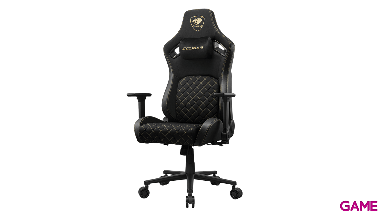 Cougar Defensor Gold Fabric - Silla Gaming-2