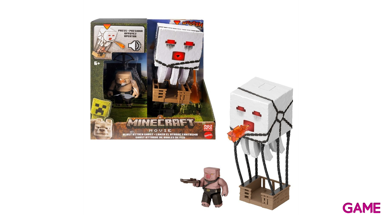 Figura Minecraft Ghast de Ataque con Proyectiles de 25 cm-0