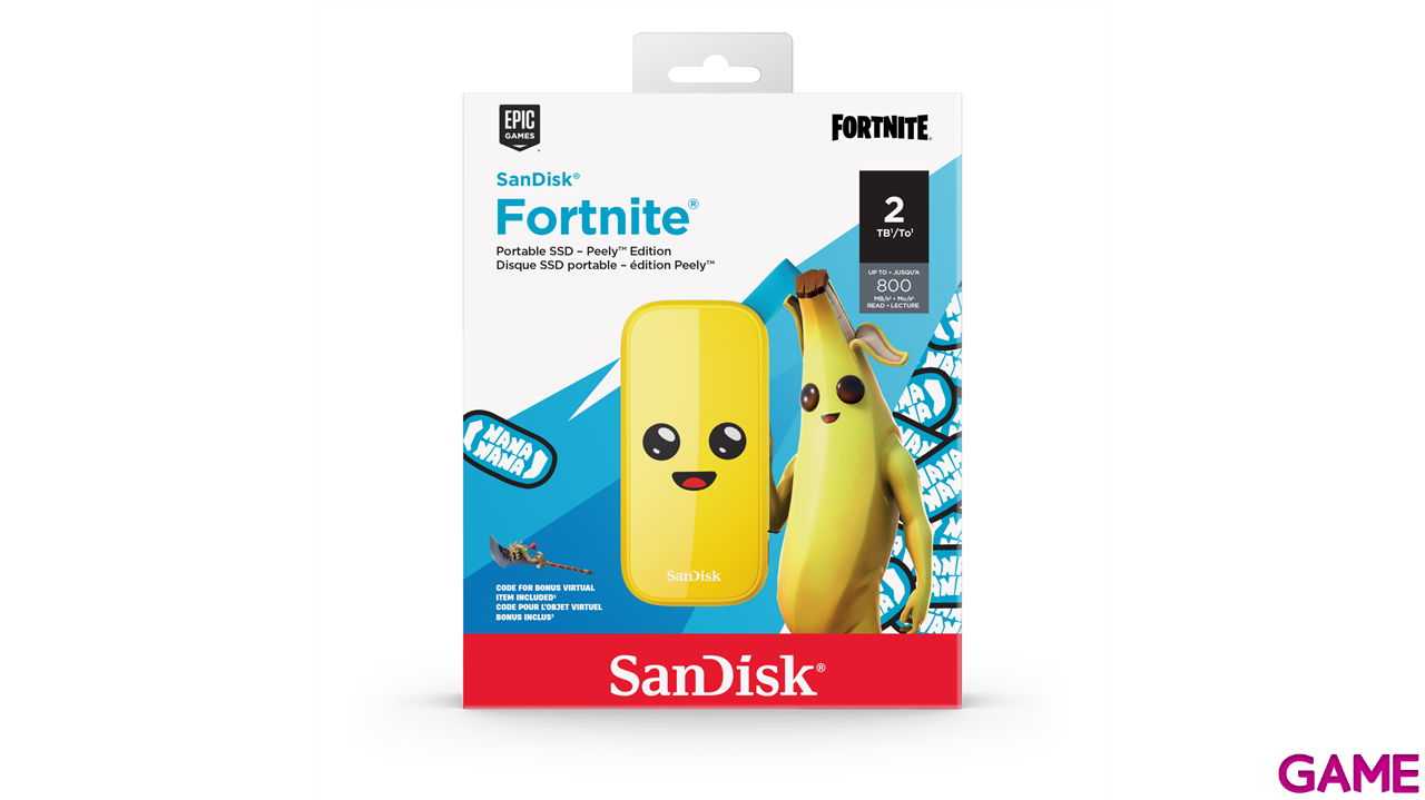 Sandisk Fortnite 2TB SSD USB-C 3.2 - Disco Duro Externo-0