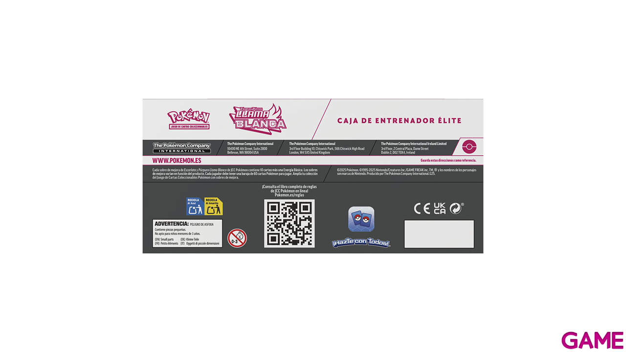 Caja de Entrenador Élite Pokemon Escarlata y Púrpura: Fulgor Negro y Llama Blanca-0