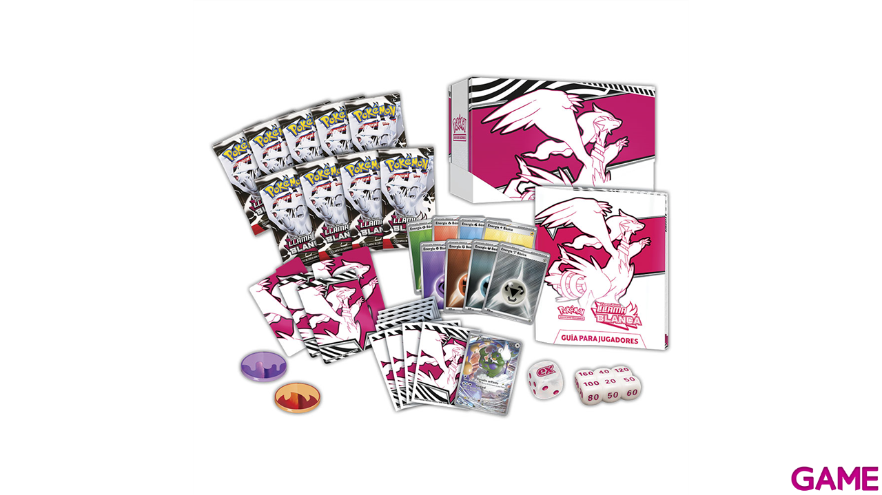Caja de Entrenador Élite Pokemon Escarlata y Púrpura: Fulgor Negro y Llama Blanca-1