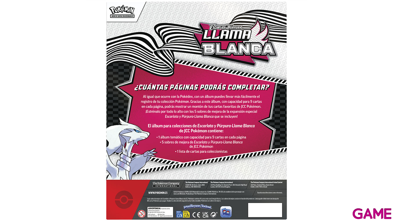 Caja Álbum Pokemon TCG Escarlata y Púrpura: Fulgor Negro y Llama Blanca-1