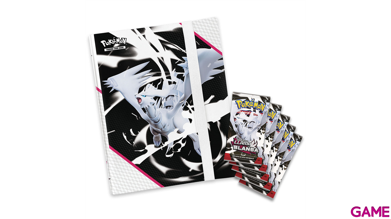 Caja Álbum Pokemon TCG Escarlata y Púrpura: Fulgor Negro y Llama Blanca-2