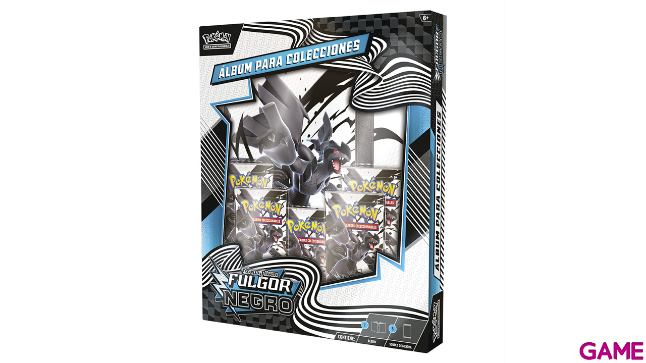 Caja Álbum Pokemon TCG Escarlata y Púrpura: Fulgor Negro y Llama Blanca-1