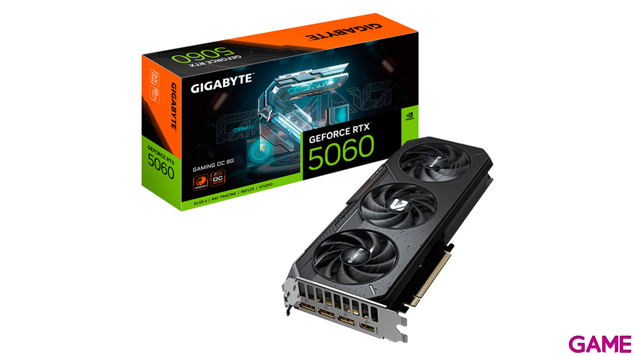 Gigabyte GeForce RTX 5060 Gaming OC 8GB GDDR7 - Tarjeta Grafica Gaming-0