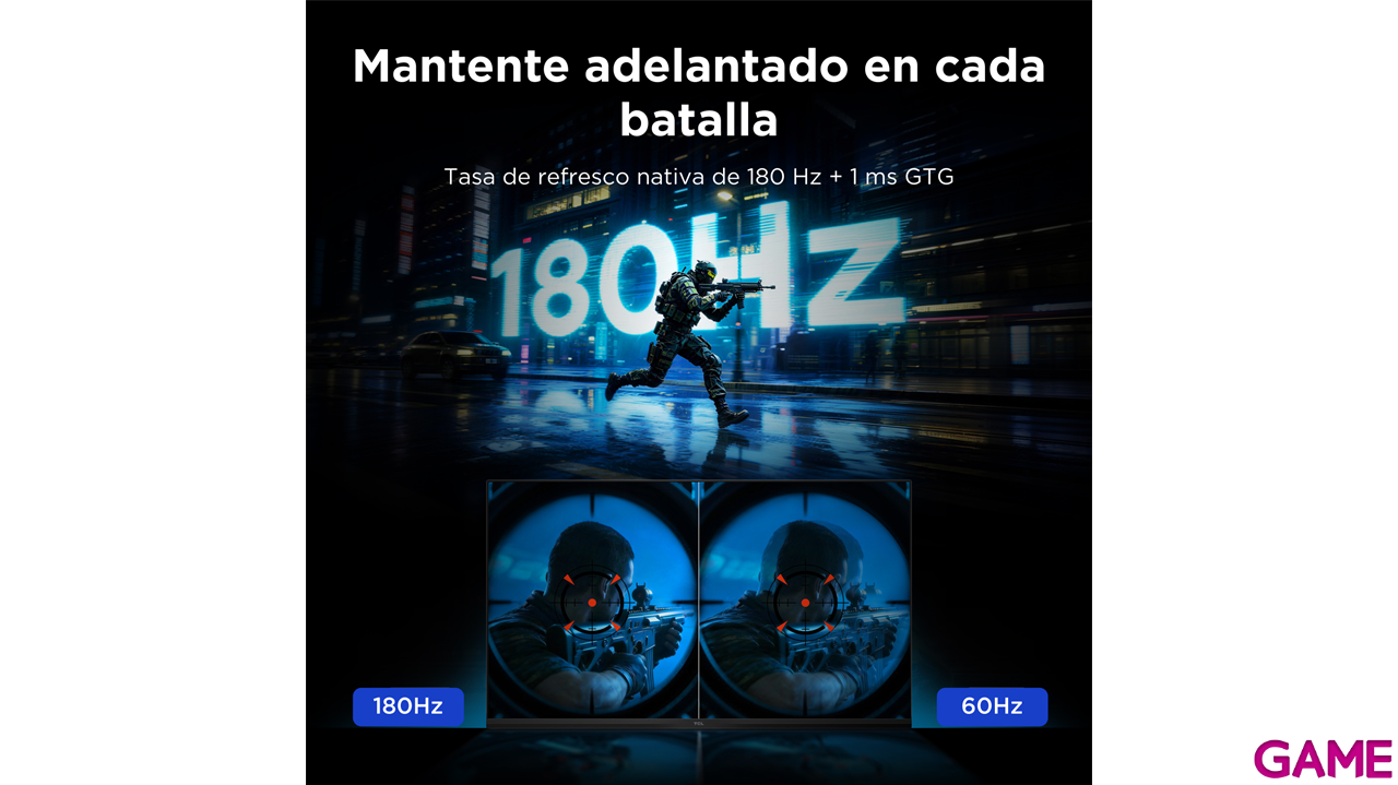 TCL 27G64 27´´ - MiniLED - 2K QHD - 180Hz 1ms - Monitor Gaming-9