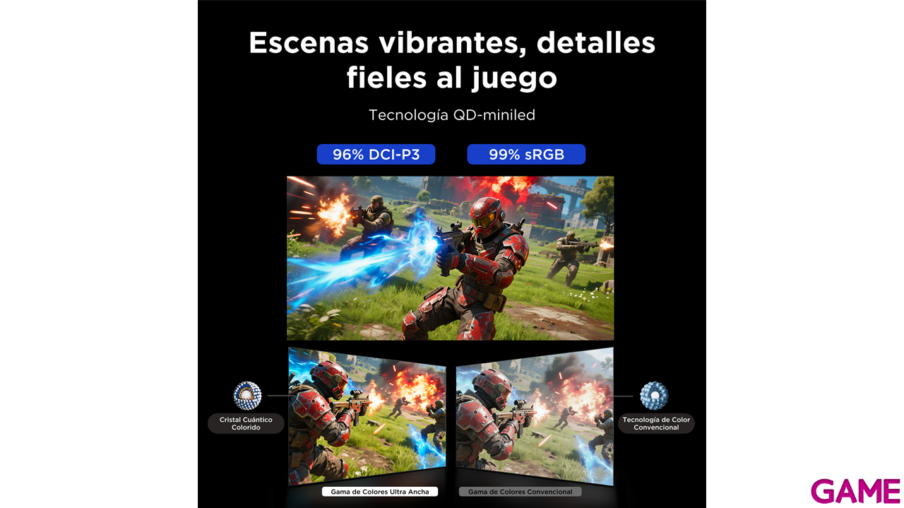 TCL 27G64 27´´ - MiniLED - 2K QHD - 180Hz 1ms - Monitor Gaming-12