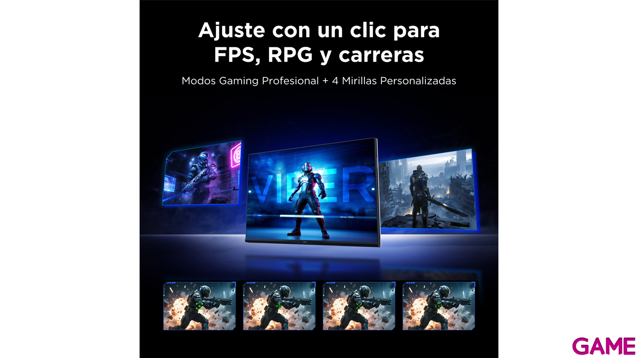 TCL 27G64 27´´ - MiniLED - 2K QHD - 180Hz 1ms - Monitor Gaming-5