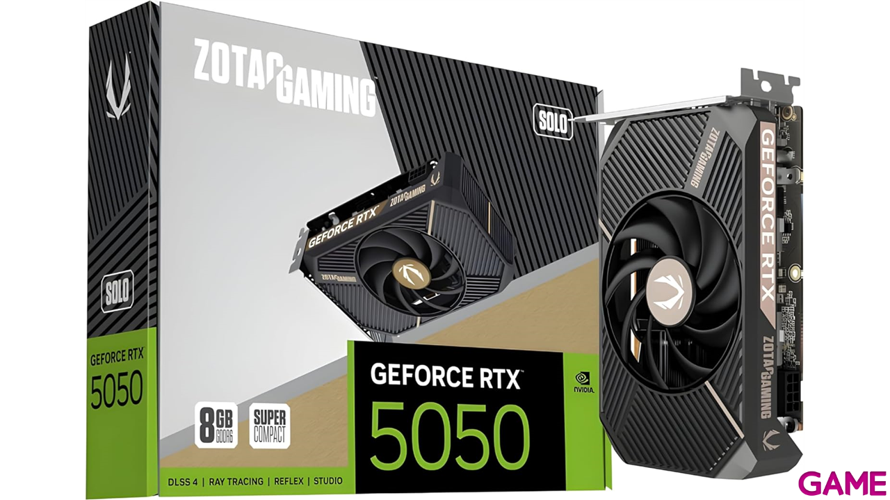 Zotac Gaming GeForce RTX 5050 Solo 8GB GDDR6 - Tarjeta Grafica Gaming-0