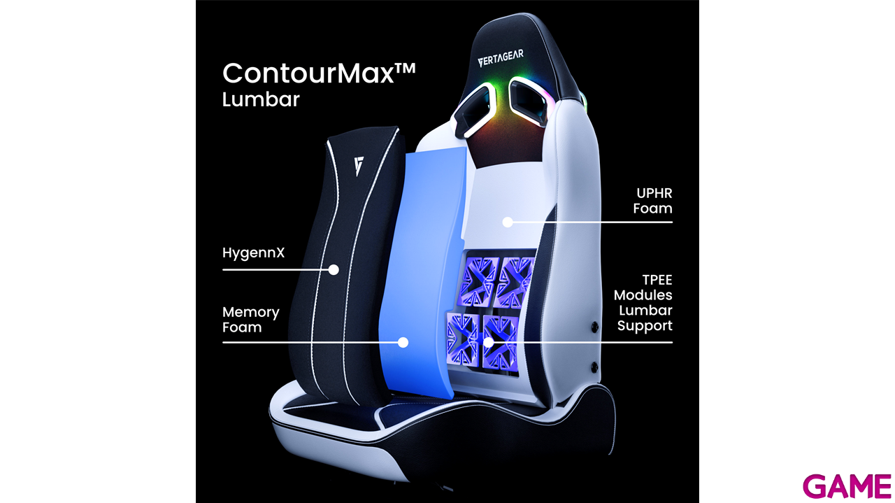 Vertagear SL5800 Negro Carbon - Silla Gaming-4