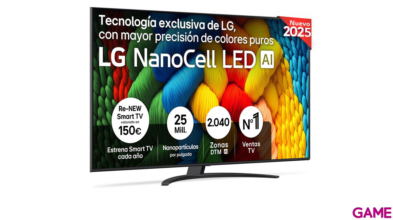 Smart TV LG NanoCell AI NANO81 75 pulgadas 4K 2025 - Televisión-0
