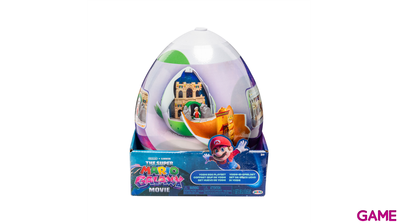 Playset Super Mario Galaxy - Huevo Yoshi de 25 cm con elementos funcionales y 2 figuras 4 cm (Yoshi y Mario)-13
