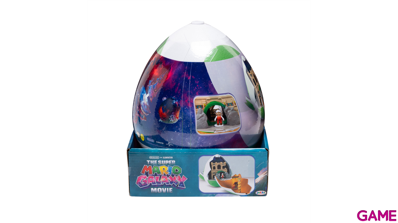 Playset Super Mario Galaxy - Huevo Yoshi de 25 cm con elementos funcionales y 2 figuras 4 cm (Yoshi y Mario)-14