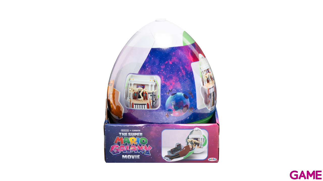 Playset Super Mario Galaxy - Huevo Yoshi de 25 cm con elementos funcionales y 2 figuras 4 cm (Yoshi y Mario)-3