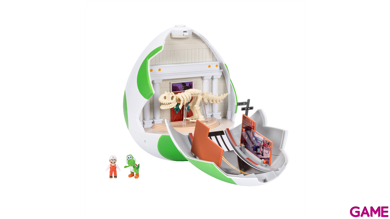 Playset Super Mario Galaxy - Huevo Yoshi de 25 cm con elementos funcionales y 2 figuras 4 cm (Yoshi y Mario)-4
