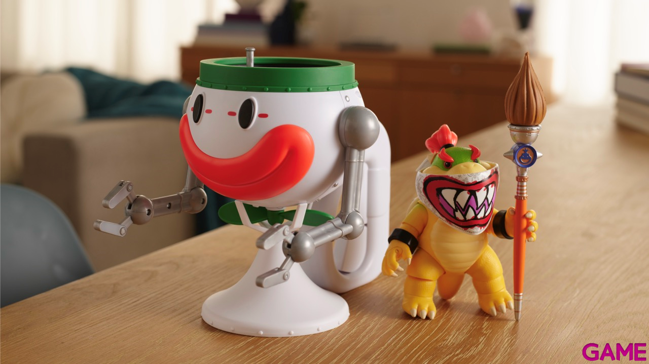 Pack Vehículo Super Mario Galaxy - Clown Car con Funciones y Figura Bowser Premium de 13 cm-10