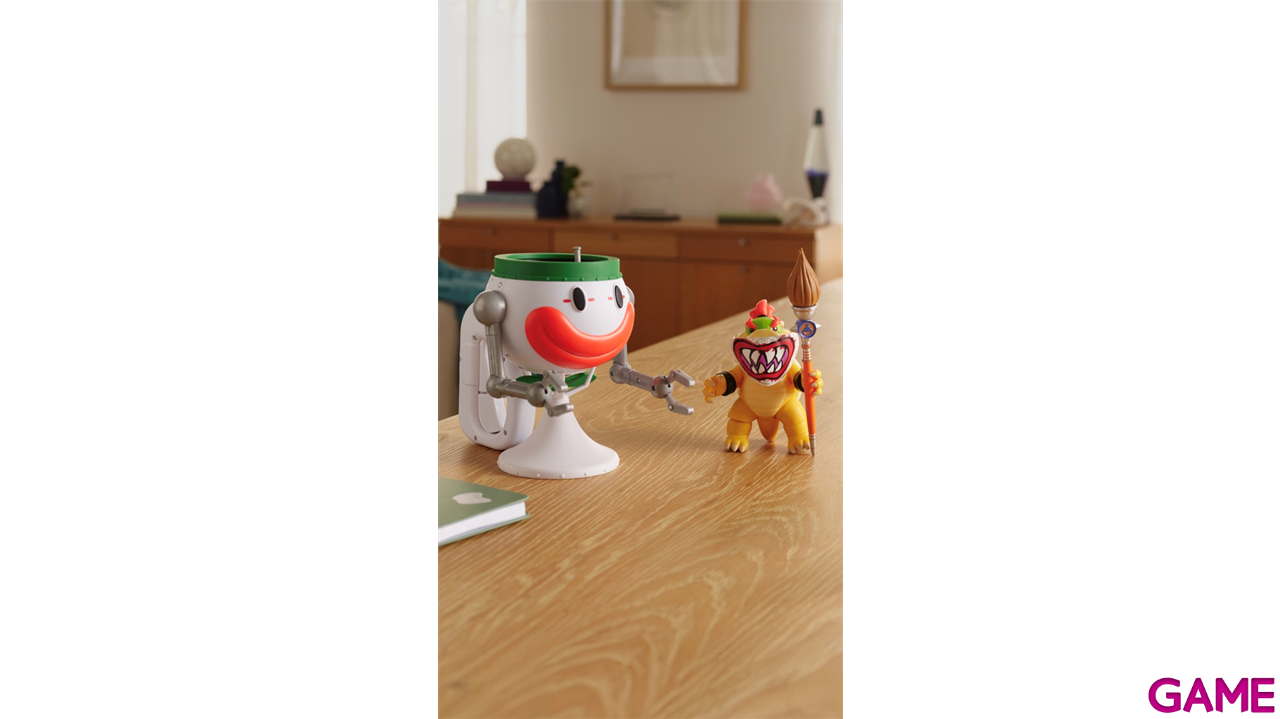 Pack Vehículo Super Mario Galaxy - Clown Car con Funciones y Figura Bowser Premium de 13 cm-0
