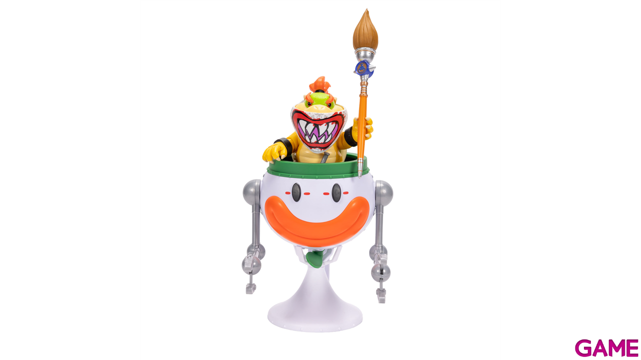Pack Vehículo Super Mario Galaxy - Clown Car con Funciones y Figura Bowser Premium de 13 cm-8