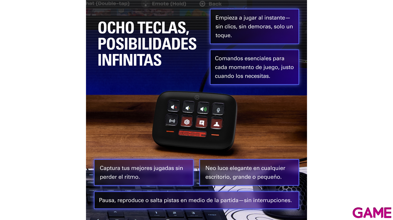 Elgato Stream Deck Neo Negro 8 botones - Controlador Streaming-9