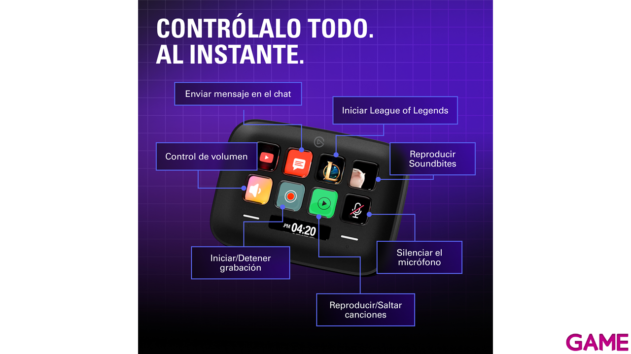 Elgato Stream Deck Neo Negro 8 botones - Controlador Streaming-3