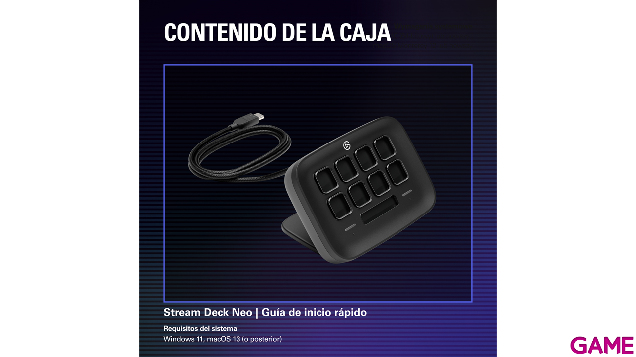 Elgato Stream Deck Neo Negro 8 botones - Controlador Streaming-7