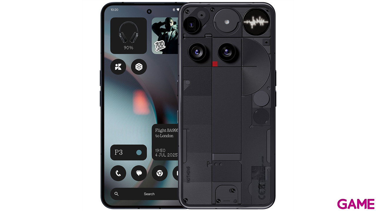 Teléfono movil Nothing Phone (3) + Nothing Ear (a) Negro-1