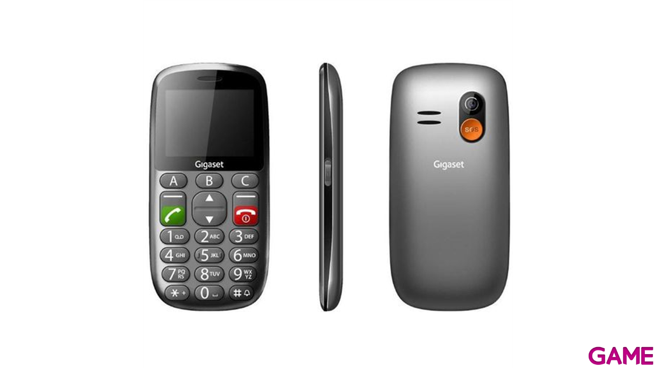 Gigaset GL390 2.2´´ Para Personas Mayores Gris - Telefono Movil-1