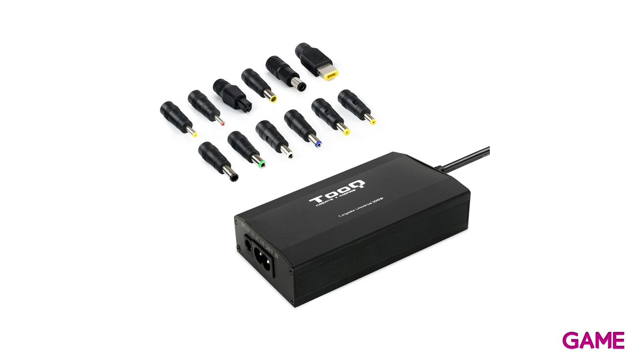 TooQ CARGADOR UNIVERSAL PORTATIL TQLC-100BS01M 100W 3 EN 1 USB-3