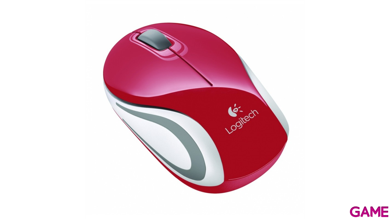 Logitech M187 Inalambrico Rojo - Raton-1