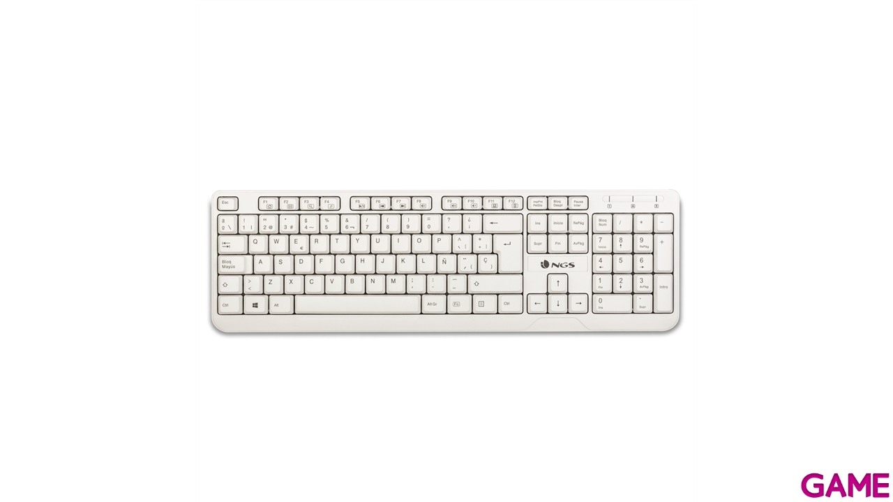 NGS Spike Wired Blanco - Teclado-0