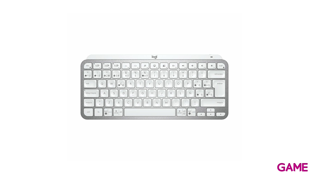 Logitech MX Keys Mini Wireless + Bluetooth Aluminio Blanco - Teclado-5