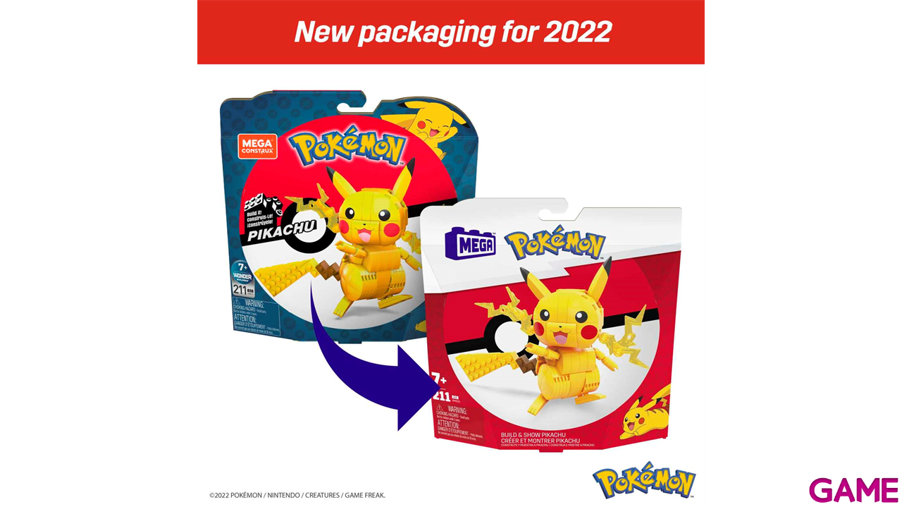 MEGA Construx Pokémon Construye y Muestra Pikachu-5