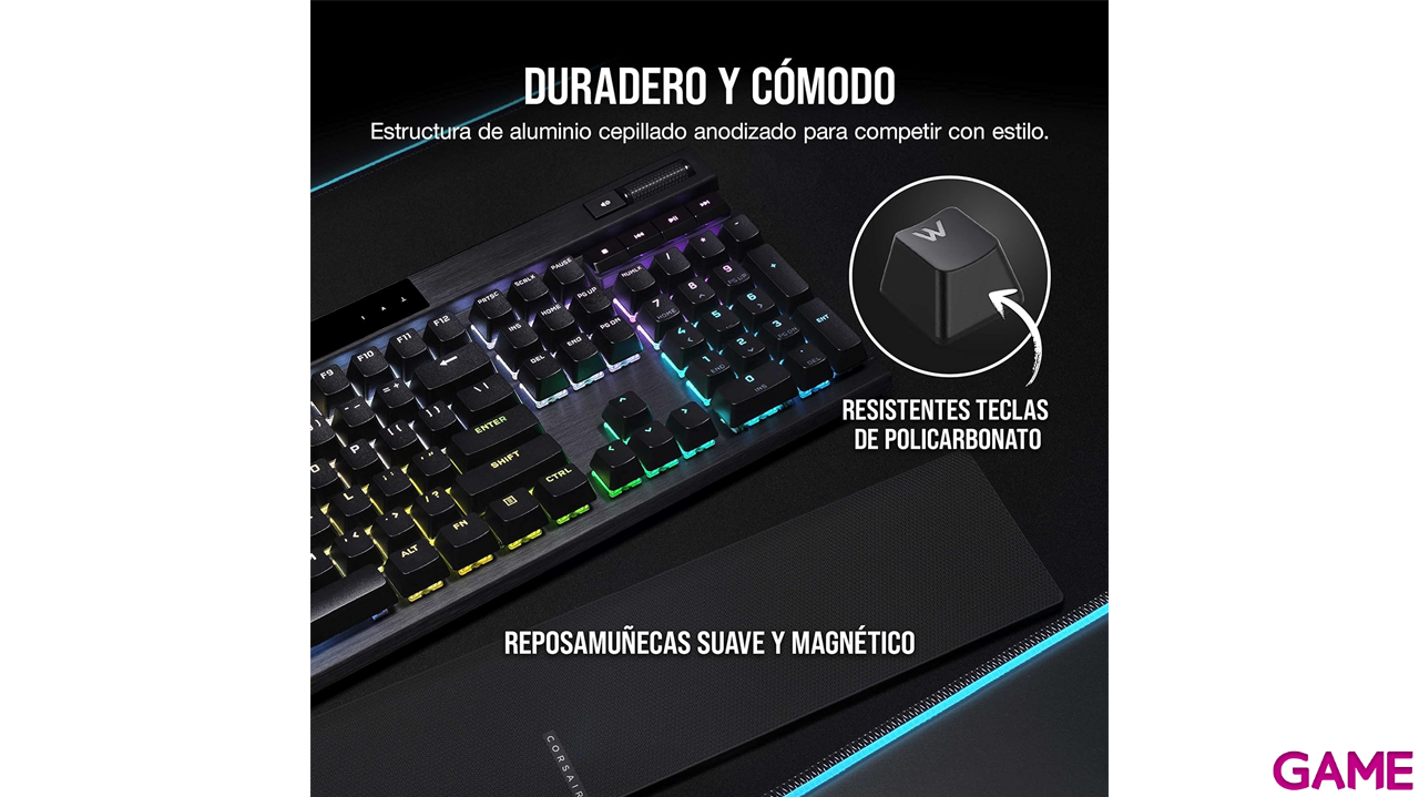 Corsair K70 RGB Pro MX Red - Teclado Gaming-4