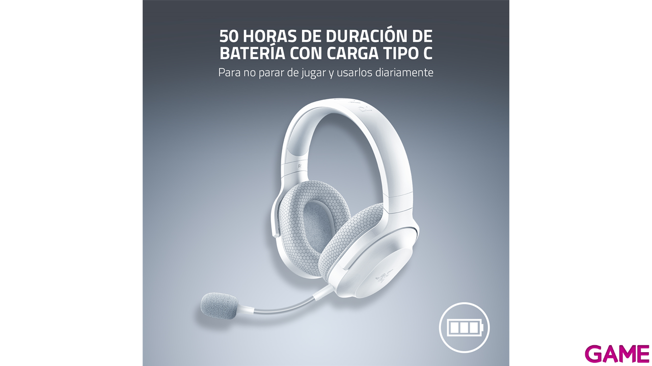 Razer Barracuda X Bluetooth Blanco PC - PS5 - PS4 - Switch - Movil - Auriculares Gaming-1