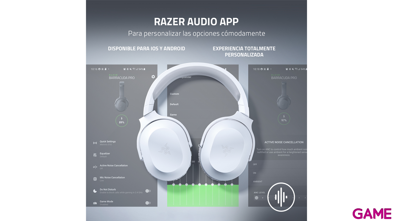 Razer Barracuda X Bluetooth Blanco PC - PS5 - PS4 - Switch - Movil - Auriculares Gaming-2