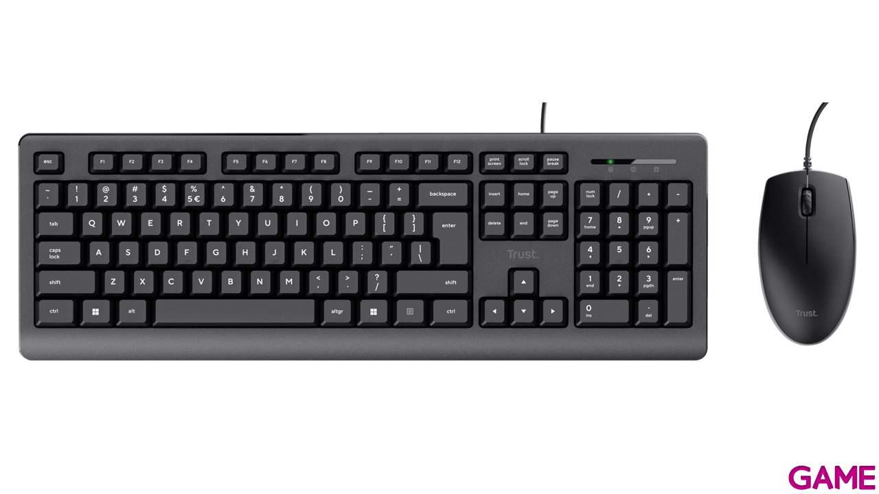 Trust Primo Teclado + Raton USB Negro - Combo-0