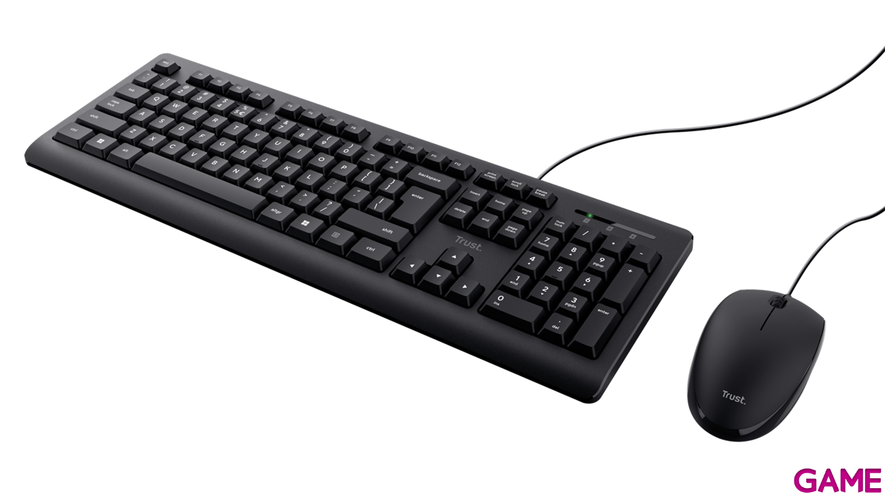 Trust Primo Teclado + Raton USB Negro - Combo-3