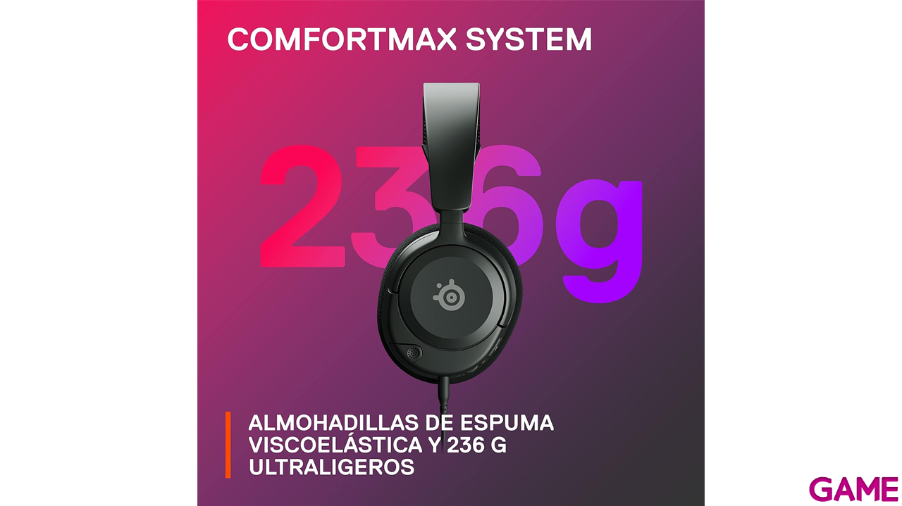 Steelseries Arctis Nova 1 Negro PC - PS4 - PS5 - XBOX - Switch - Movil - Auriculares Gaming-4