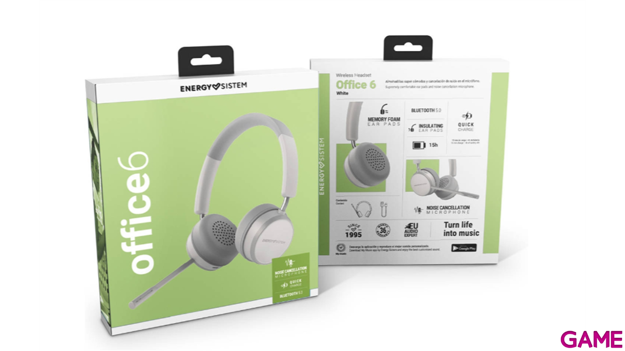 Energy Sistem Office 6 Bluetooth Blanco - Auriculares-1