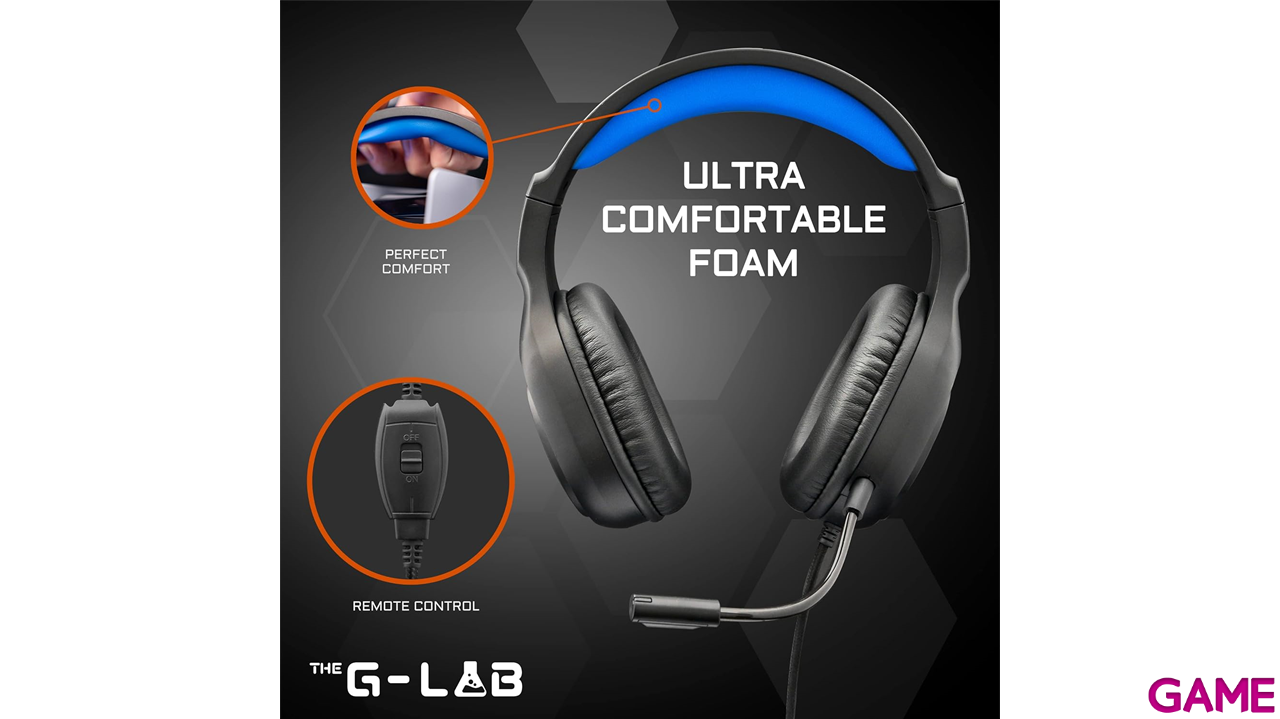 The G-Lab Yttrium Auriculares Alámbrico Diadema Juego Negro-4
