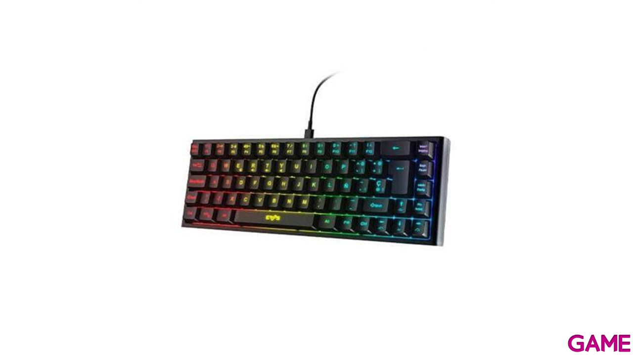 Energy Sistem ESG K4 Kompact RGB Negro - Teclado Gaming-1