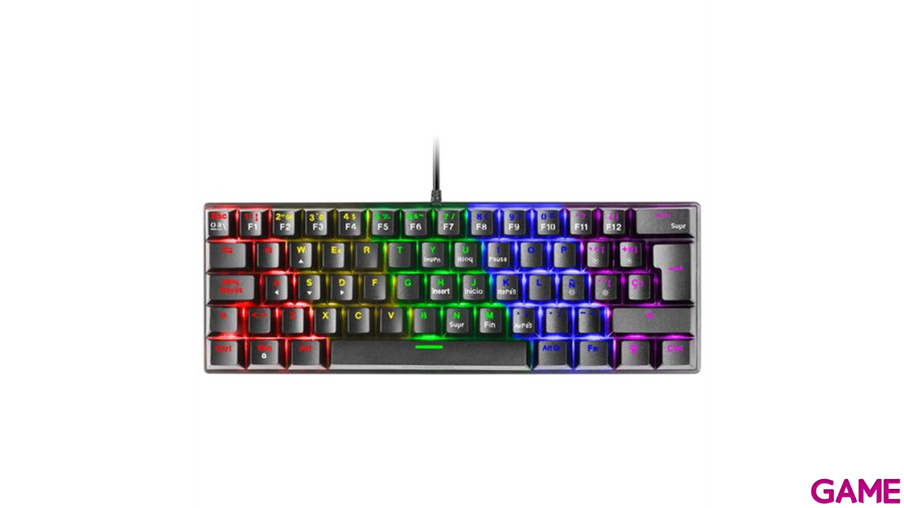 Mars Gaming MK60 FRGB Antighosting Mecanico Negro - Teclado Gaming-0