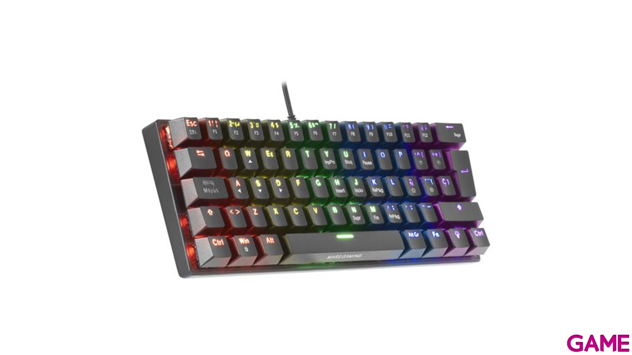 Mars Gaming MK60 FRGB Antighosting Mecanico Negro - Teclado Gaming-2