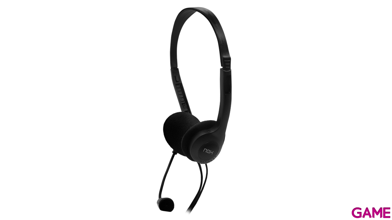 NOX Voice One Auriculares Alámbrico Diadema Llamadas/Música Negro-2