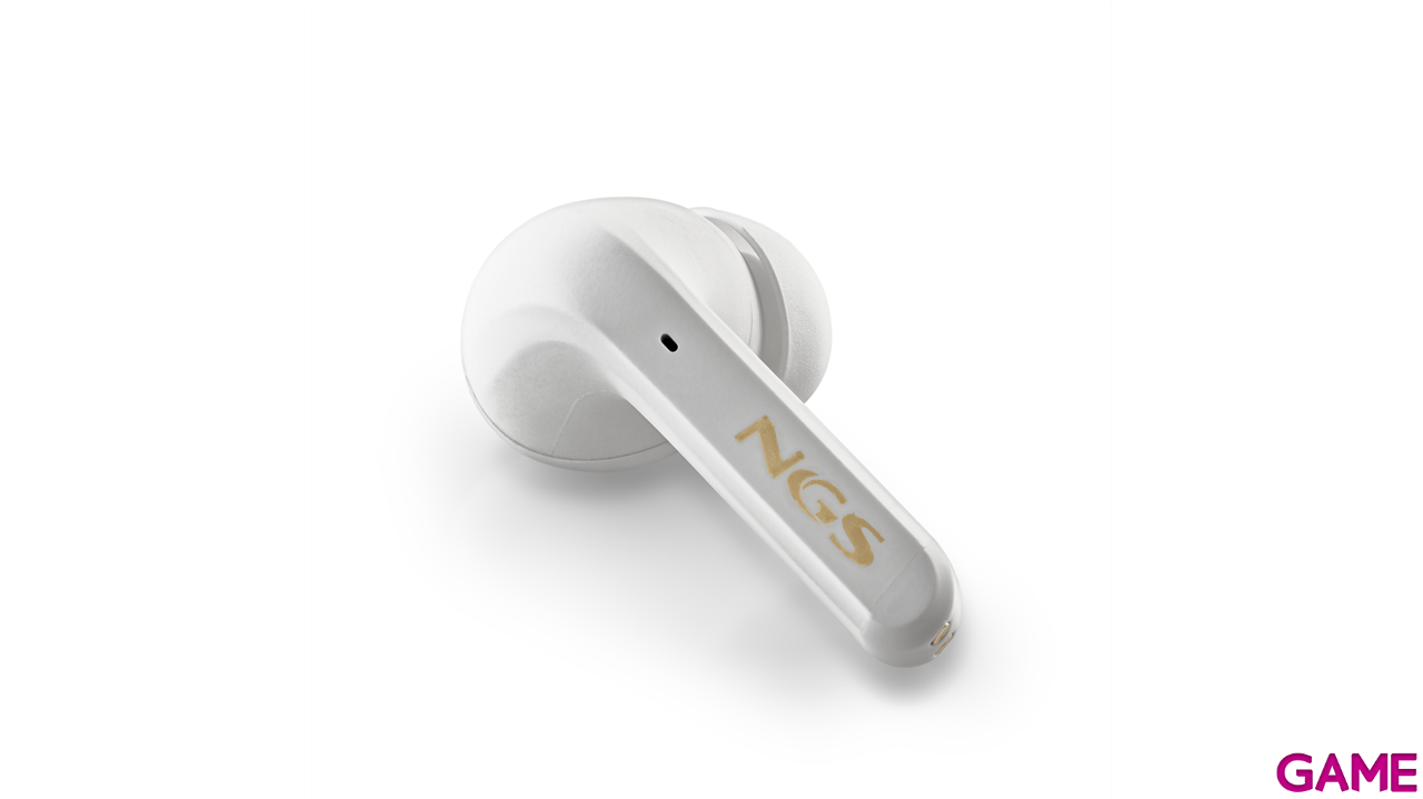NGS ARTICA TROPHY Auriculares Inalámbrico Dentro de oído Llamadas/Música USB Tipo C Bluetooth Oro, Blanco-2