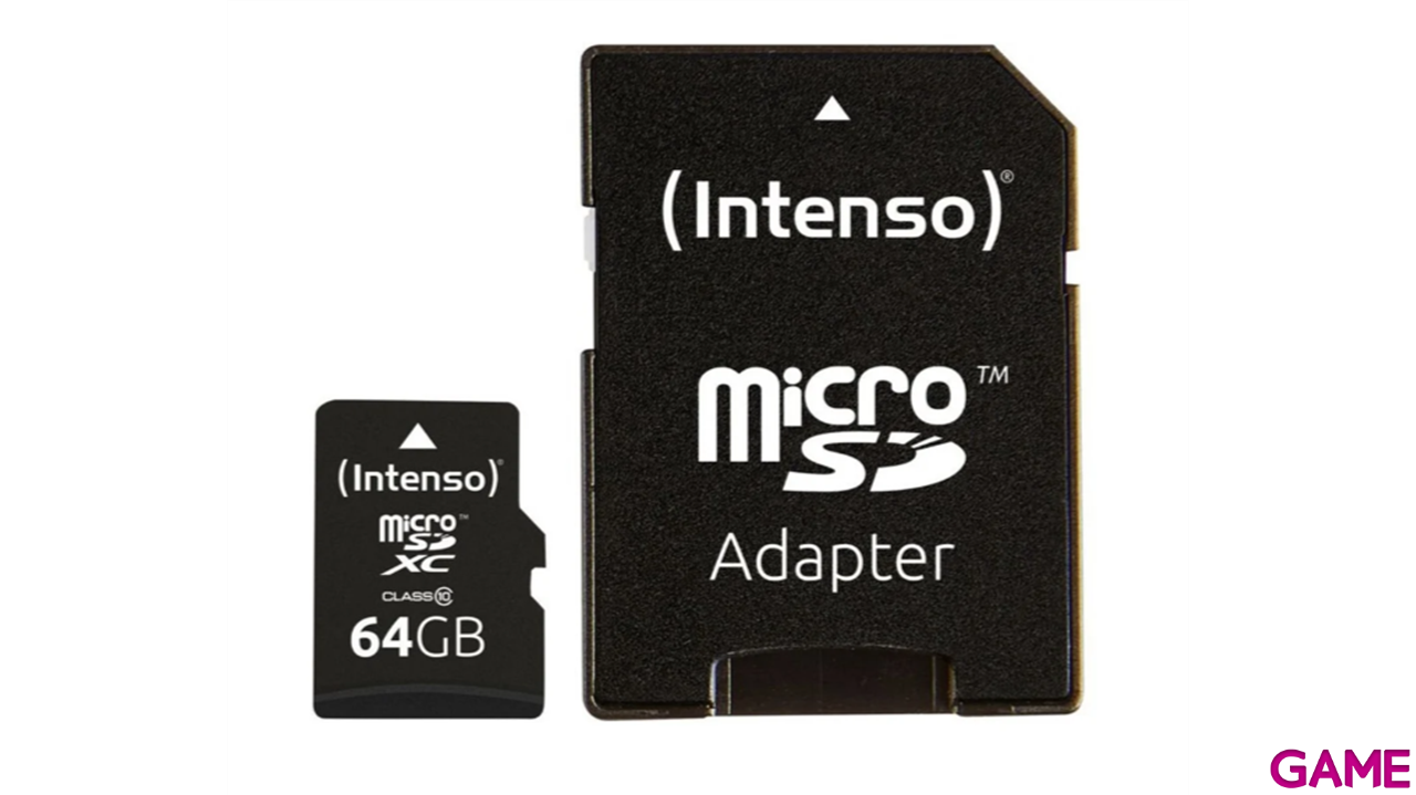 Intenso 64GB MicroSDHC MicroSDXC Clase 10-0