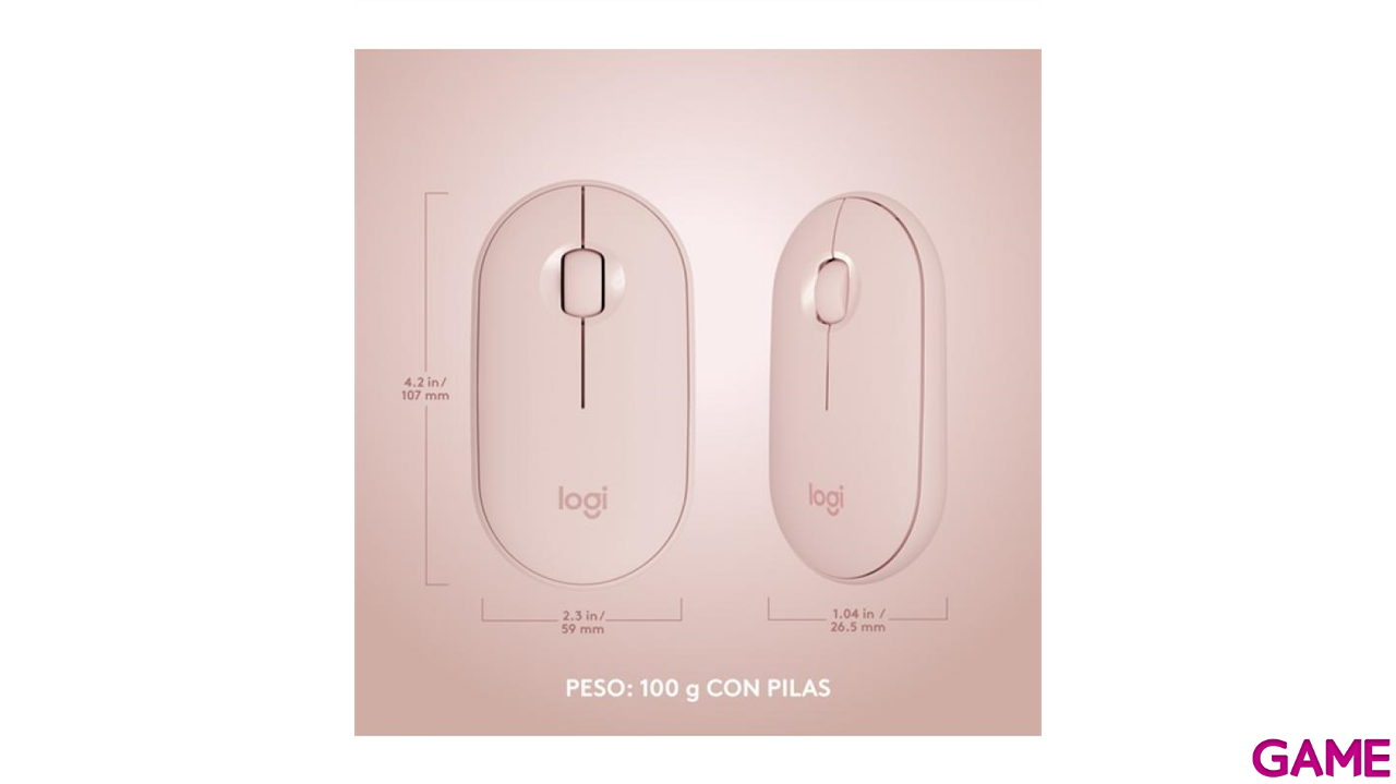 Logitech MK470 Slim Wireless Rosa - Combo-2