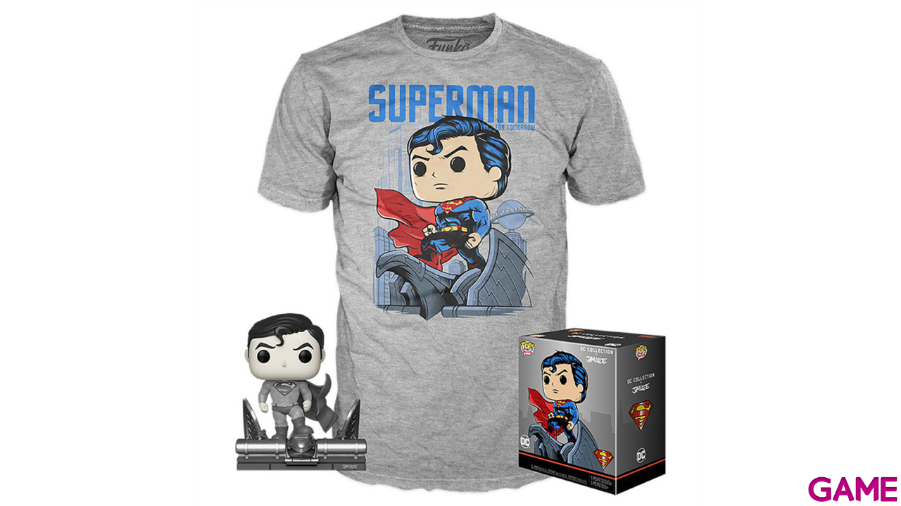 Set figura POP & Tee DC Comics Jim Lee Superman Exclusive Talla S-0